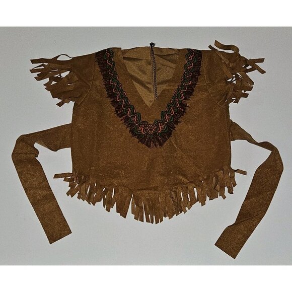 Native American Indian Girl Halloween Costume Girls Small Sz 4-6 (for 3-4 Years) - Picture 6 of 14